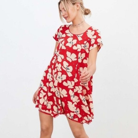 Urban Outfitters Dresses & Skirts - Urban Outfitters Silence + Noise Witchy Red Floral Mini Dress Size XS